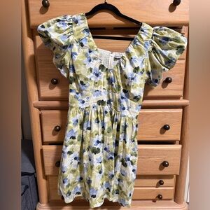 Abercrombie & Fitch Green and Blue Floral Kids Dress